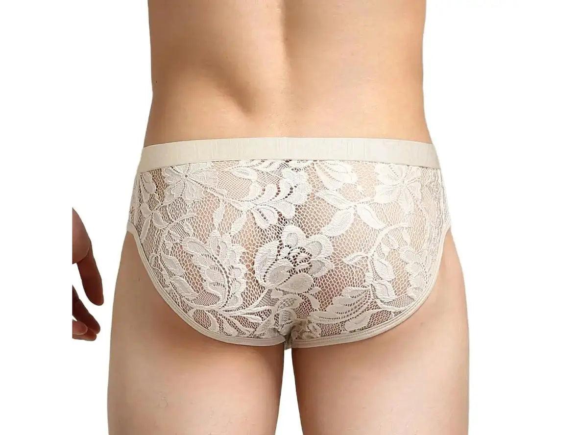 Gay Briefs | TAUWELL Lace Transparent Briefs