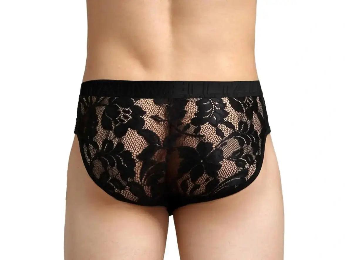 Gay Briefs | TAUWELL Lace Transparent Briefs