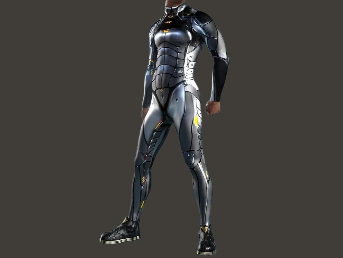 Gay Costumes | Colorful Front Zipper Rave Bodysuit