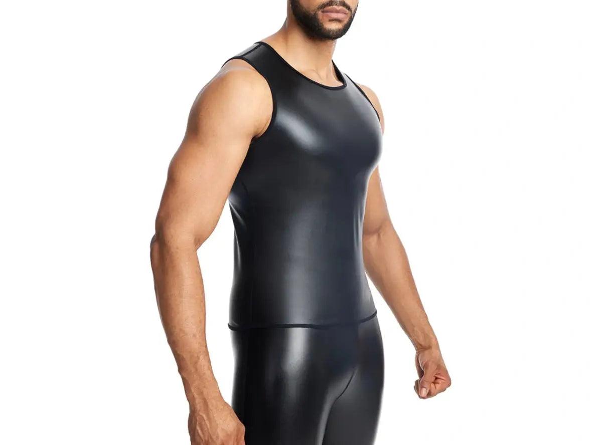 Gay Fetish Wear | Faux Leather Sleeveless Top