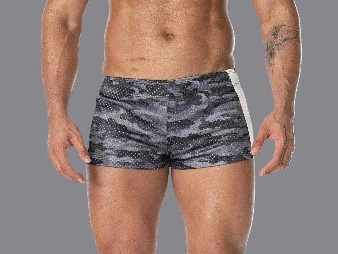 Gay Gym Shorts | AIMPACT Camo 3-inch Short Shorts
