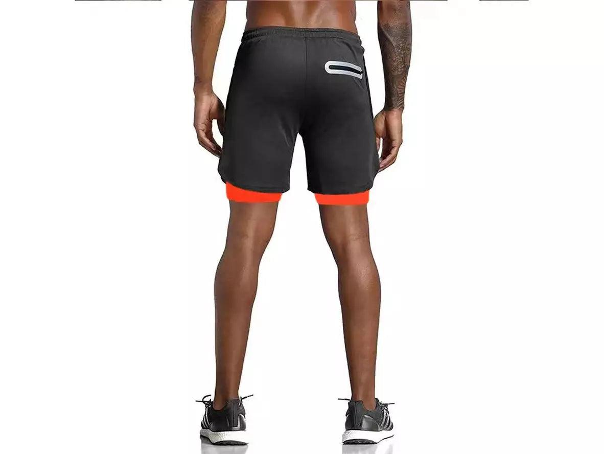 Gay Gym Shorts | Colorful Compression Double-Deck Gym Shorts