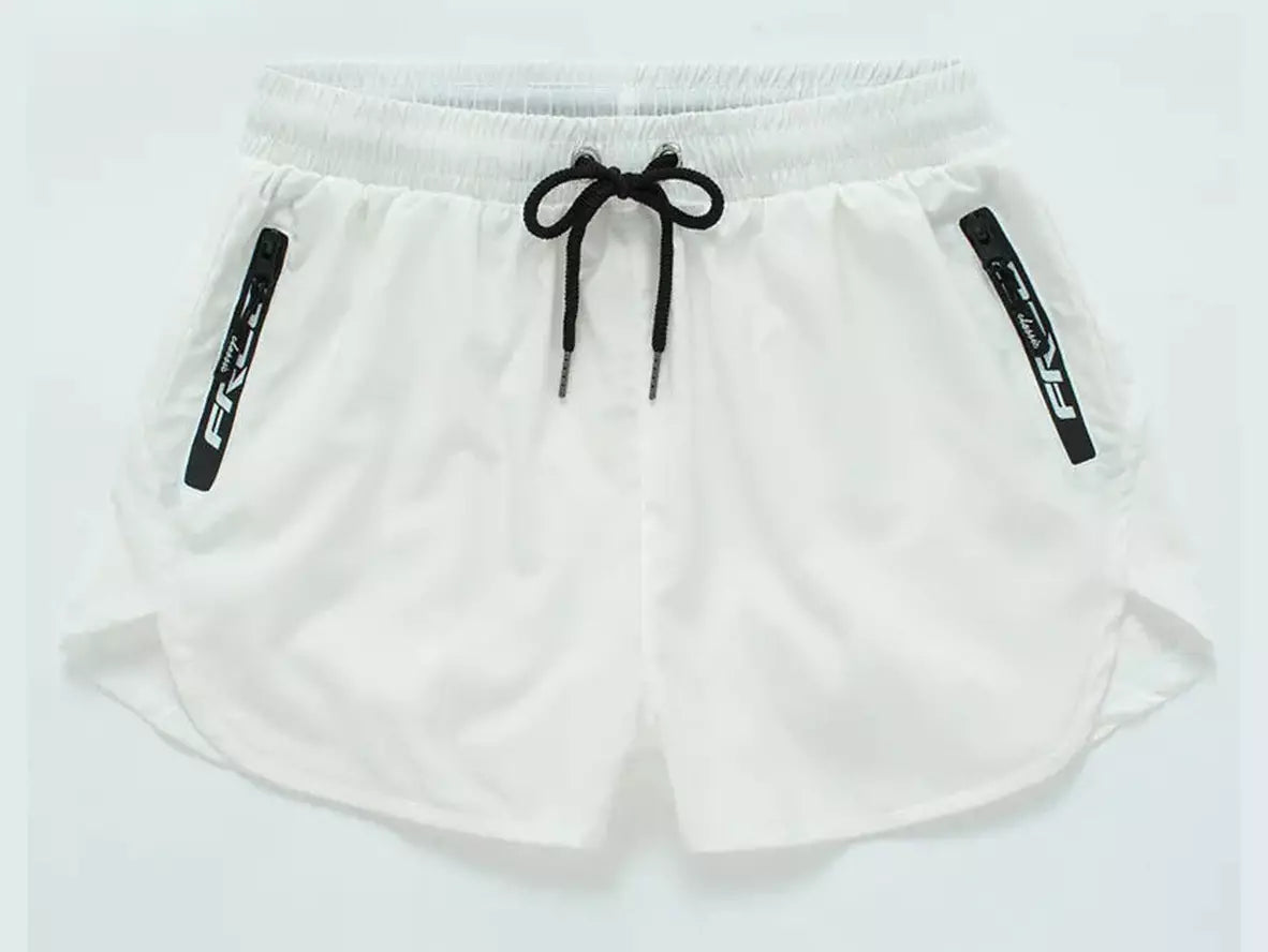 Gay Gym Shorts | DESMIIT Zipper Pocket Lined Workout Shorts