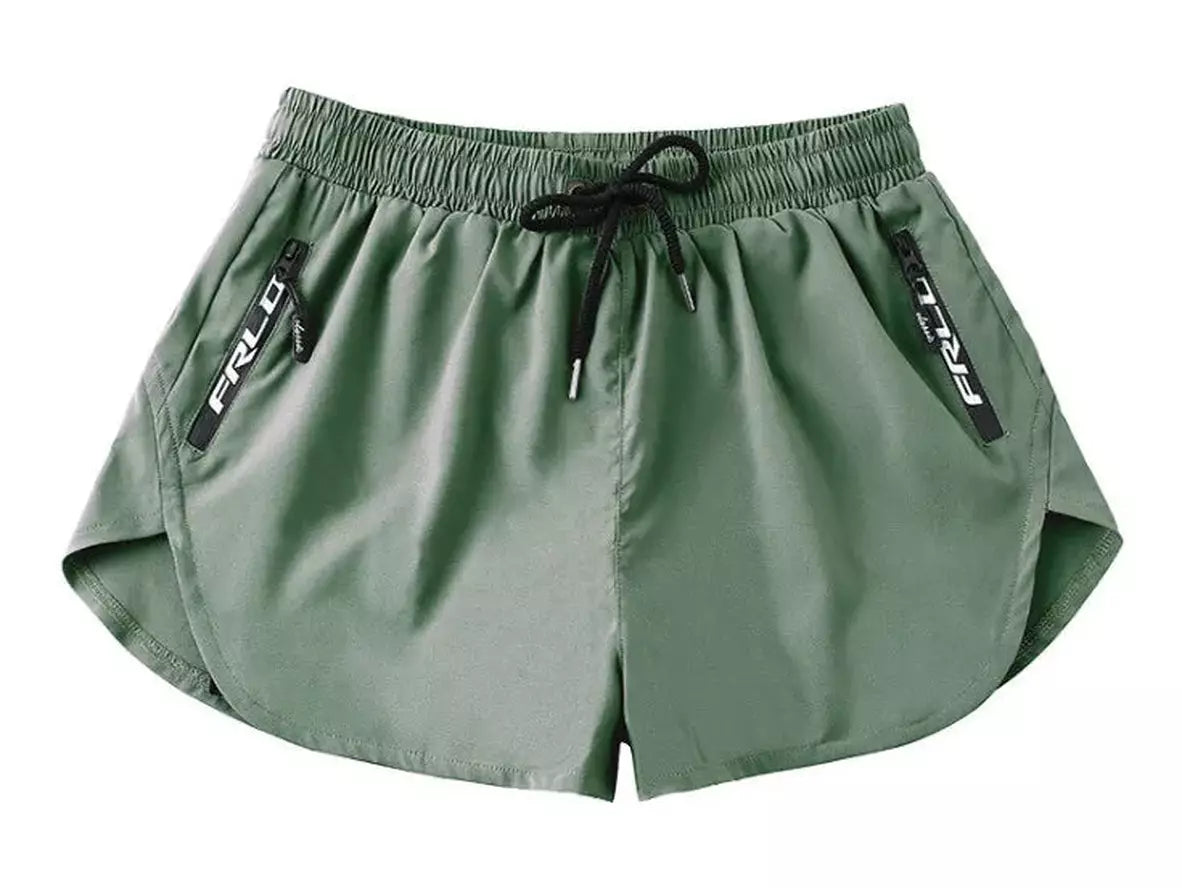 Gay Gym Shorts | DESMIIT Zipper Pocket Lined Workout Shorts