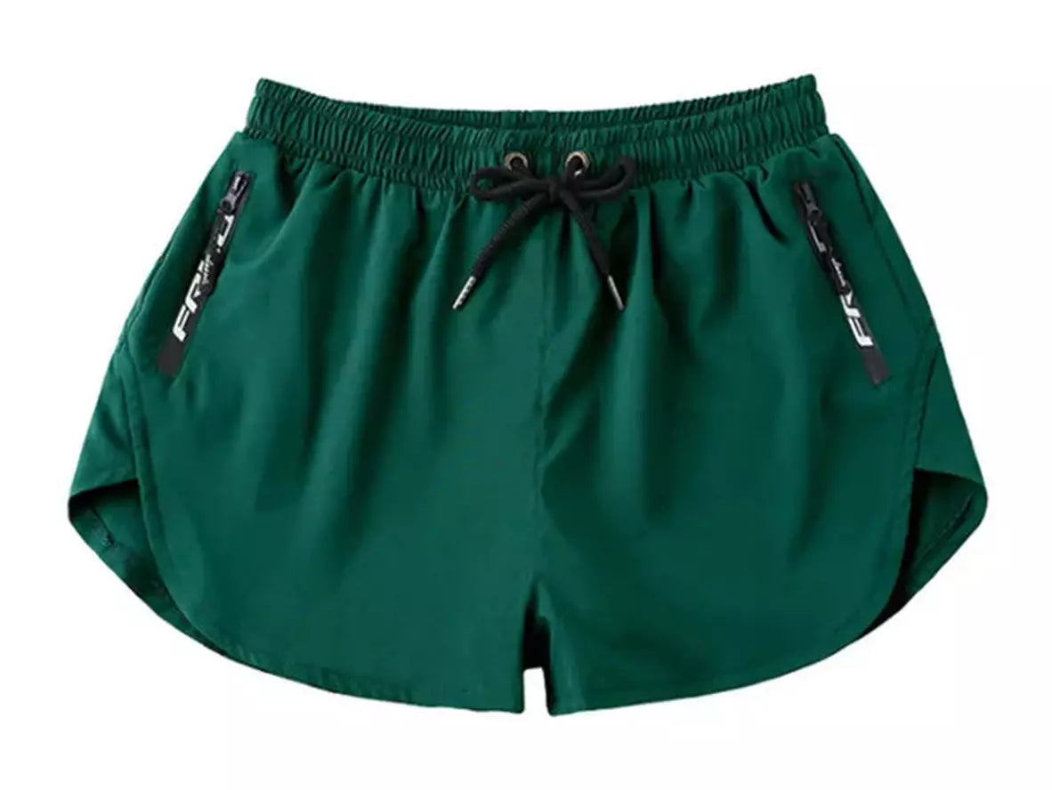 Gay Gym Shorts | DESMIIT Zipper Pocket Lined Workout Shorts