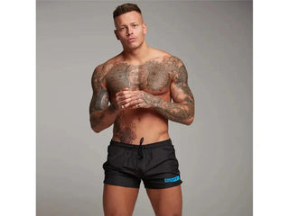 Gay Gym Shorts | Quick Dry Lightweight Gym Shorts - Black / M Waist 28-30"