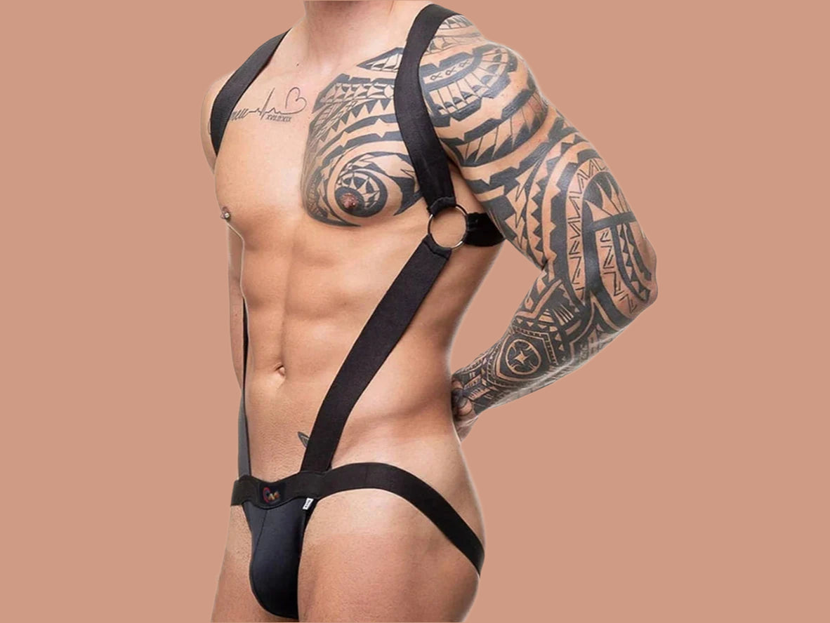 Gay Harness | CLEVER-MENMODE Suspender Strap Jockstrap Harness