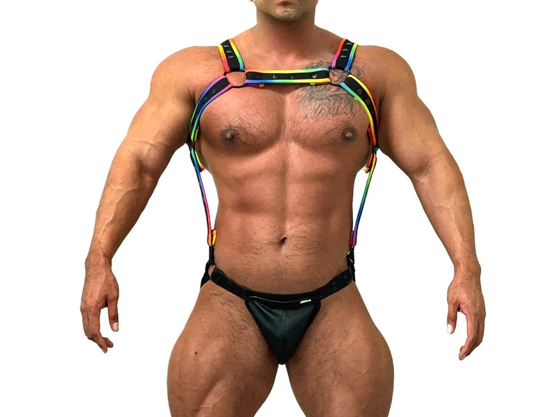 Gay Harness | JOCKMAIL Adjustable Jockstrap Bodysuit Removable Codpiece