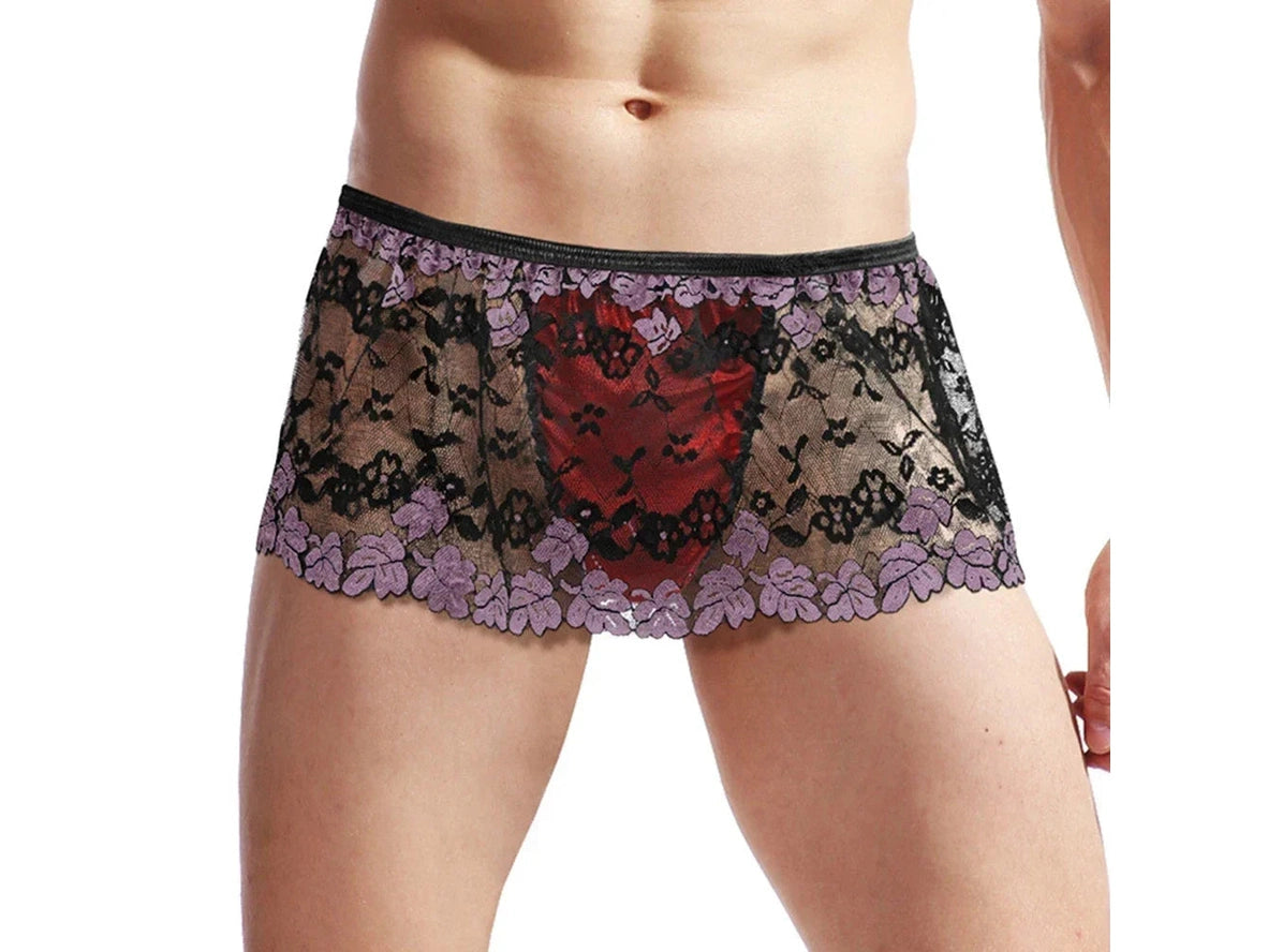 Gay Lingerie | CIOKICX Lace Lingerie Skirt Sleepwear