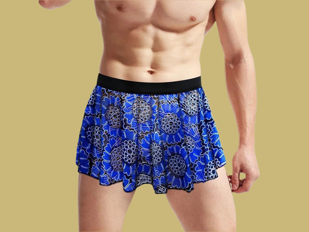 Gay Lingerie | Lace Hollow Floral Skirt