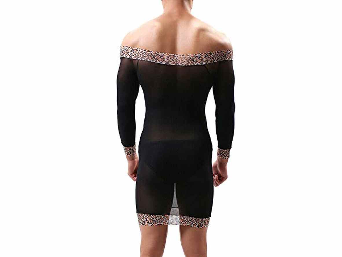 Gay Lingerie | Long Sleeve Male Bodystocking