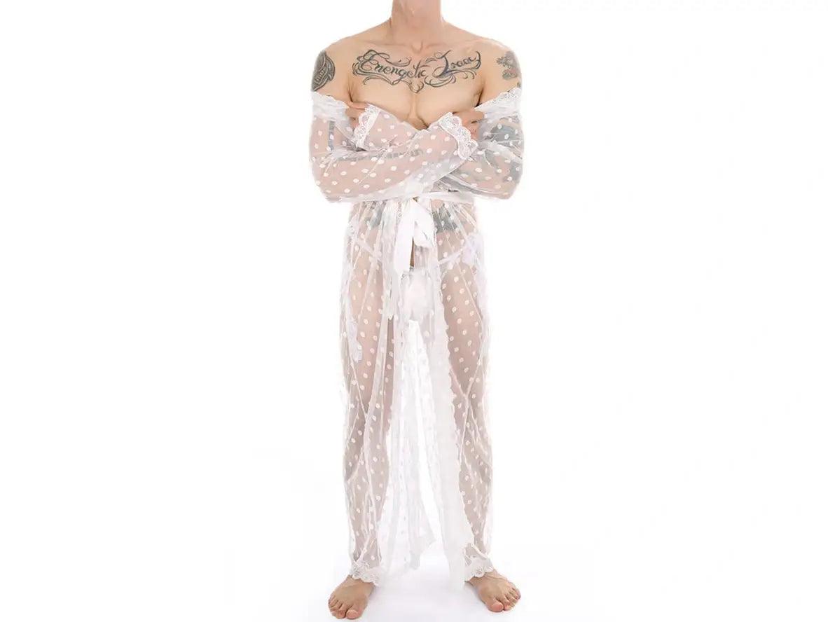 Gay Loungewear | CLEVER-MENMODE Lingerie 2pcs Bathrobe Set