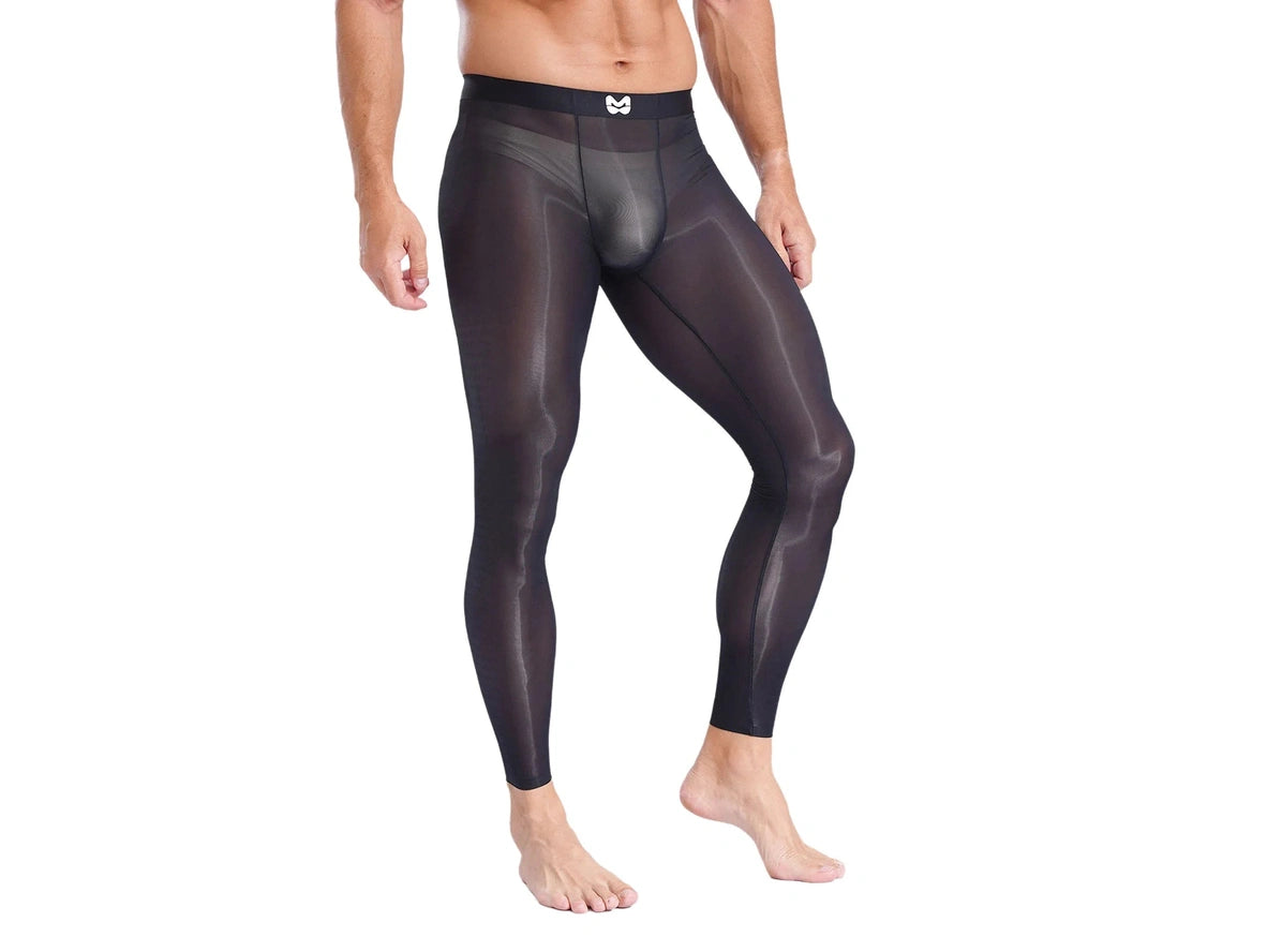 Gay Loungewear | See-Through Glossy Thermal Stretchy Sleepwear