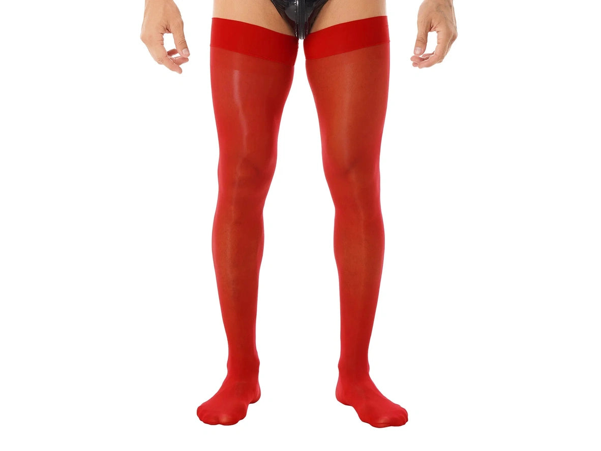 Gay Pantyhose | Glossy See-Through Stockings