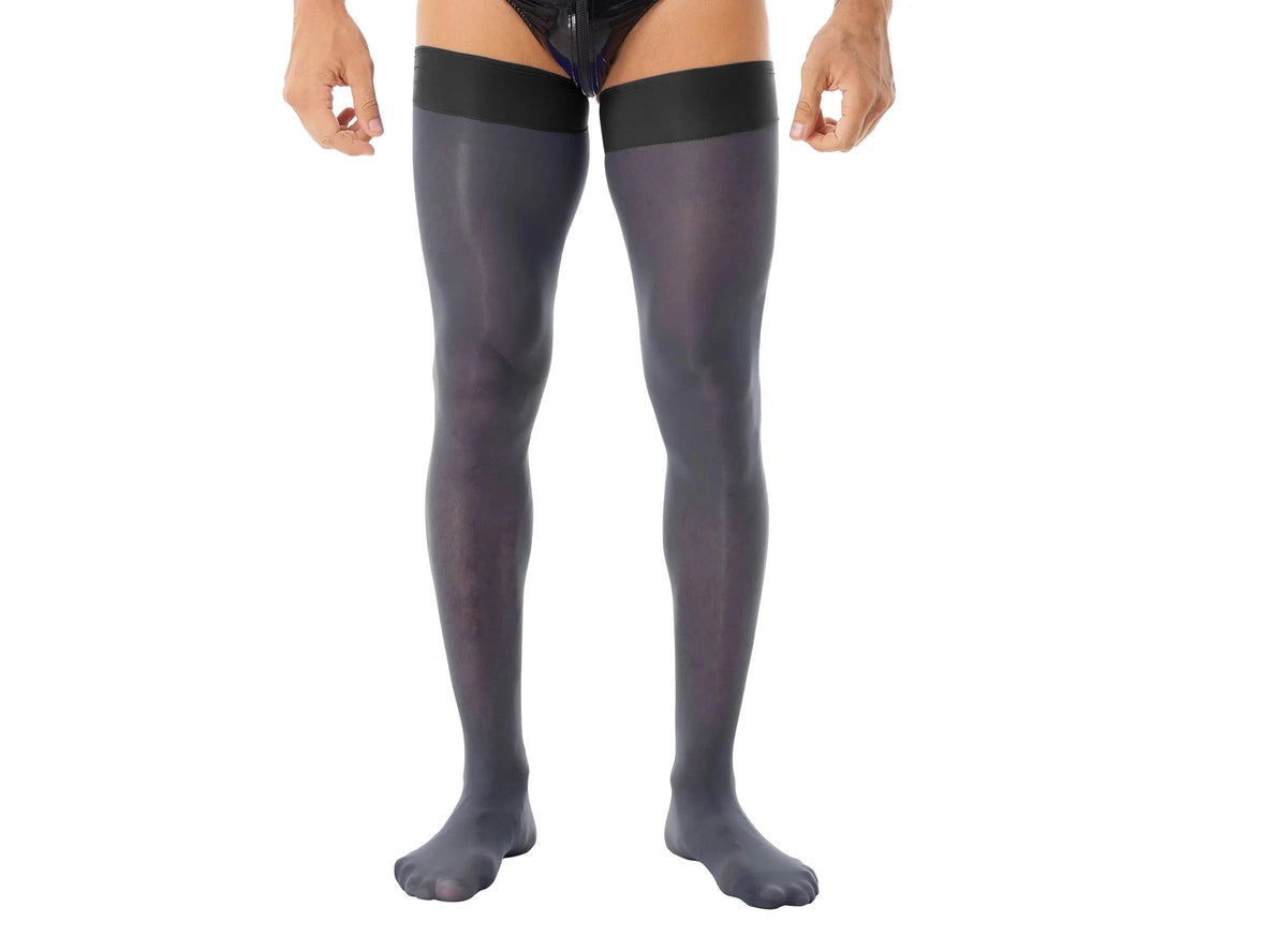 Gay Pantyhose | Glossy See-Through Stockings