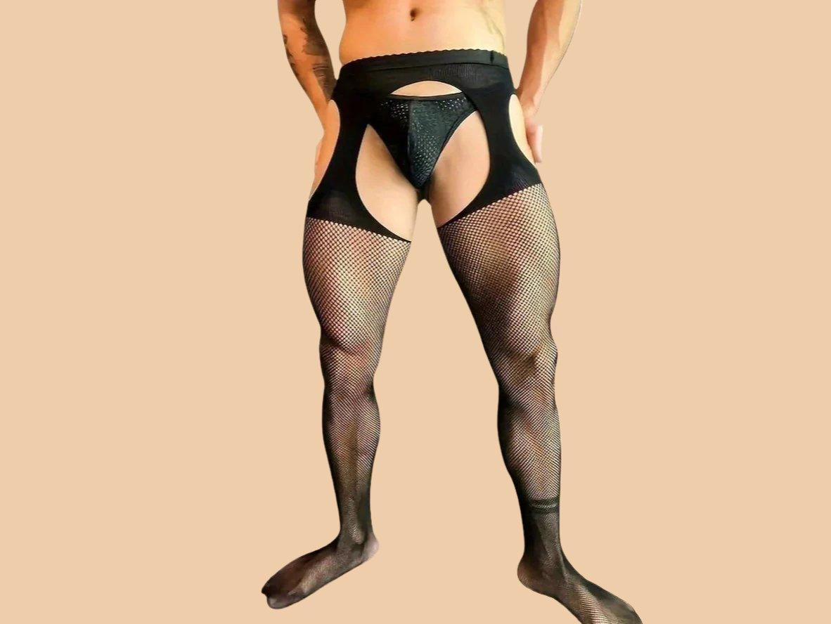 Gay Pantyhose | Mesh See-through Flirty Pantyhose