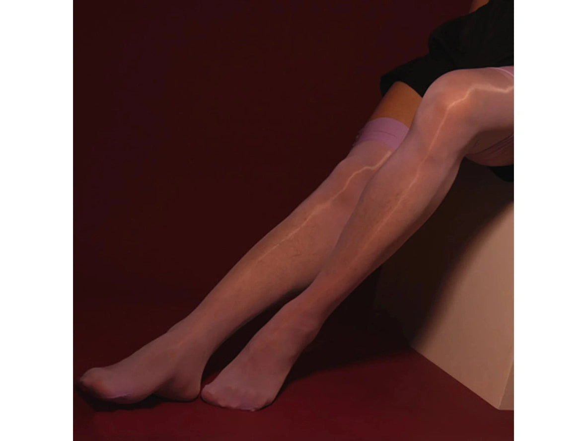 Gay Pantyhose | Shiny Seamless Glossy Thigh High Stockings