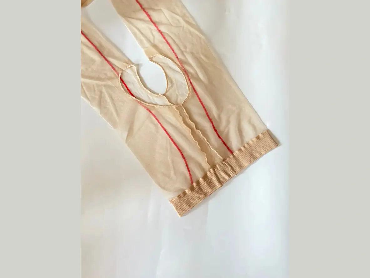 Gay Pantyhose | Slim Open Crotch Thin Stockings