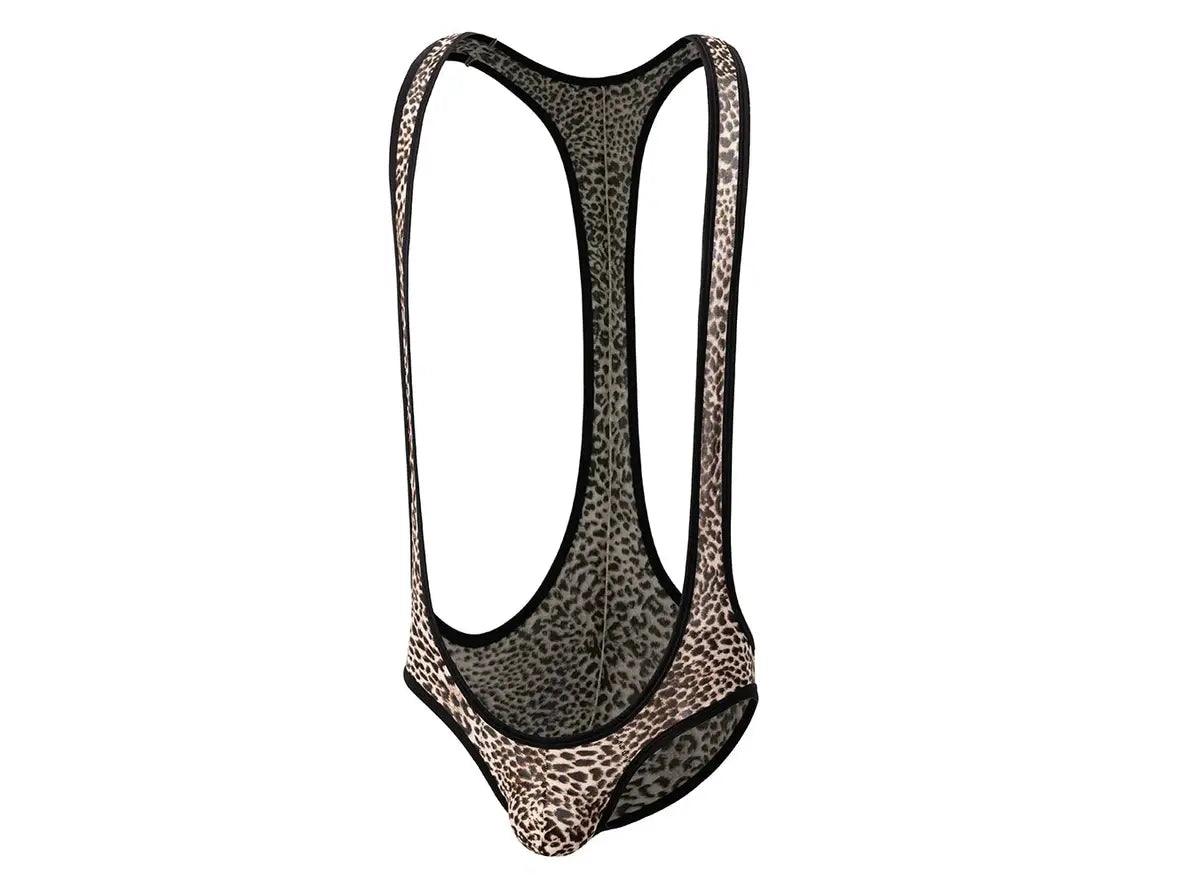 Gay Singlets | Leopard Print Leotard