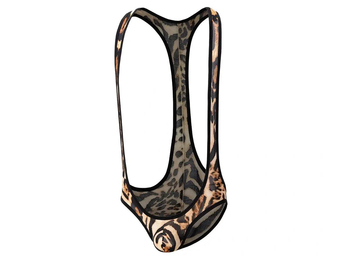 Gay Singlets | Leopard Print Leotard