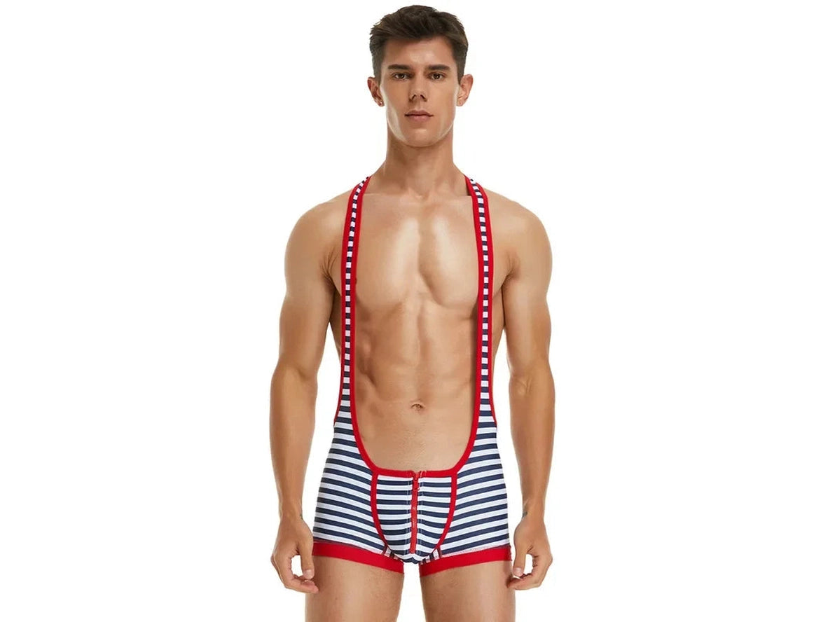 Gay Singlets | Stripe Wrestling Singlet