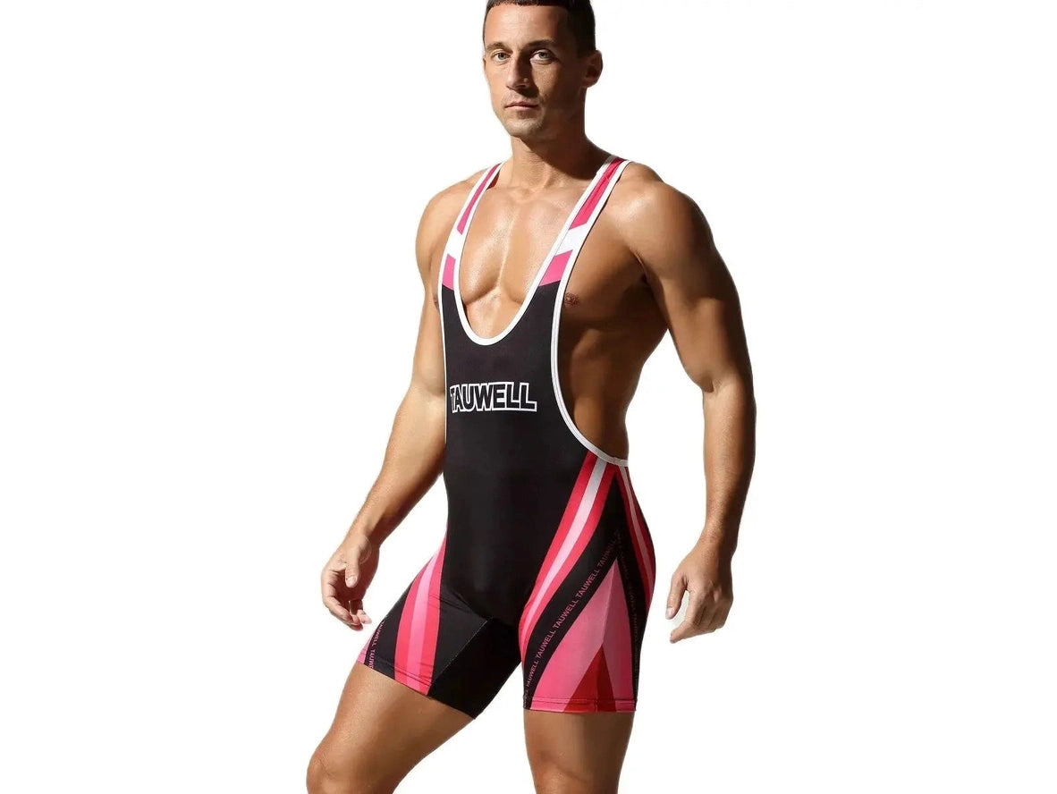 Gay Singlets | TAUWELL Vibrant Wrestling Bodysuit