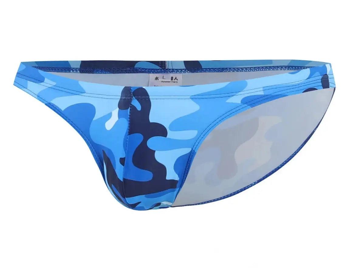 Gay Swim Bikinis | Camo Tight Low-Rise Swim Bikinis