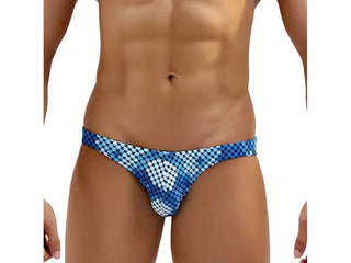 Gay Swim Bikinis | Sexy Colorful Blue Swim Bikini - Blue / S Waist 23-26"
