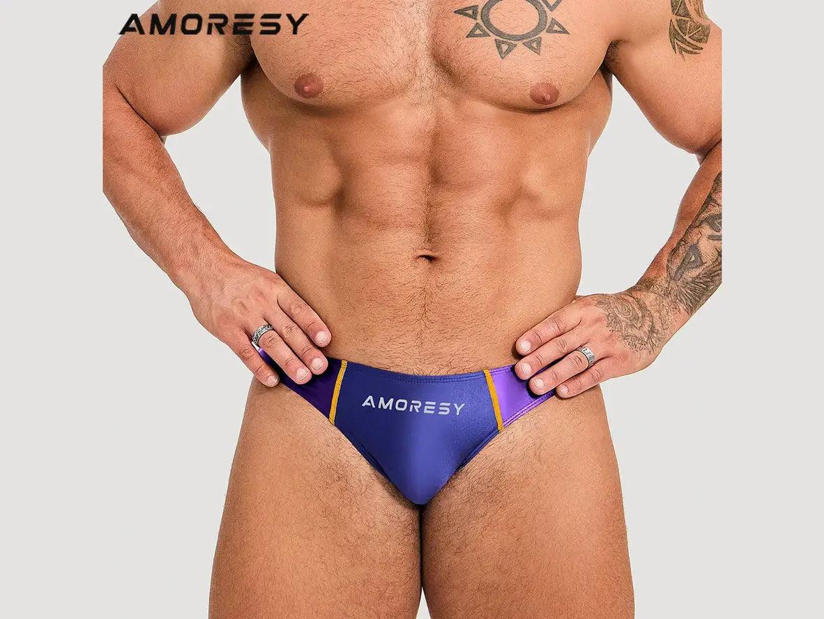 Gay Swim Briefs | AMORESY Low-Rise Swim Briefs