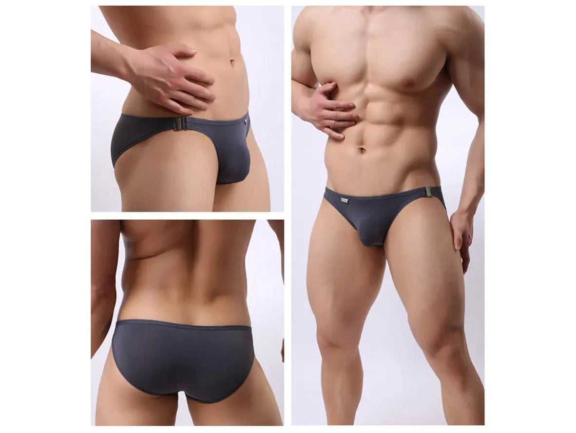 Gay Swim Briefs | BRAVE PERSON Sexy Clip-On Bikini Briefs
