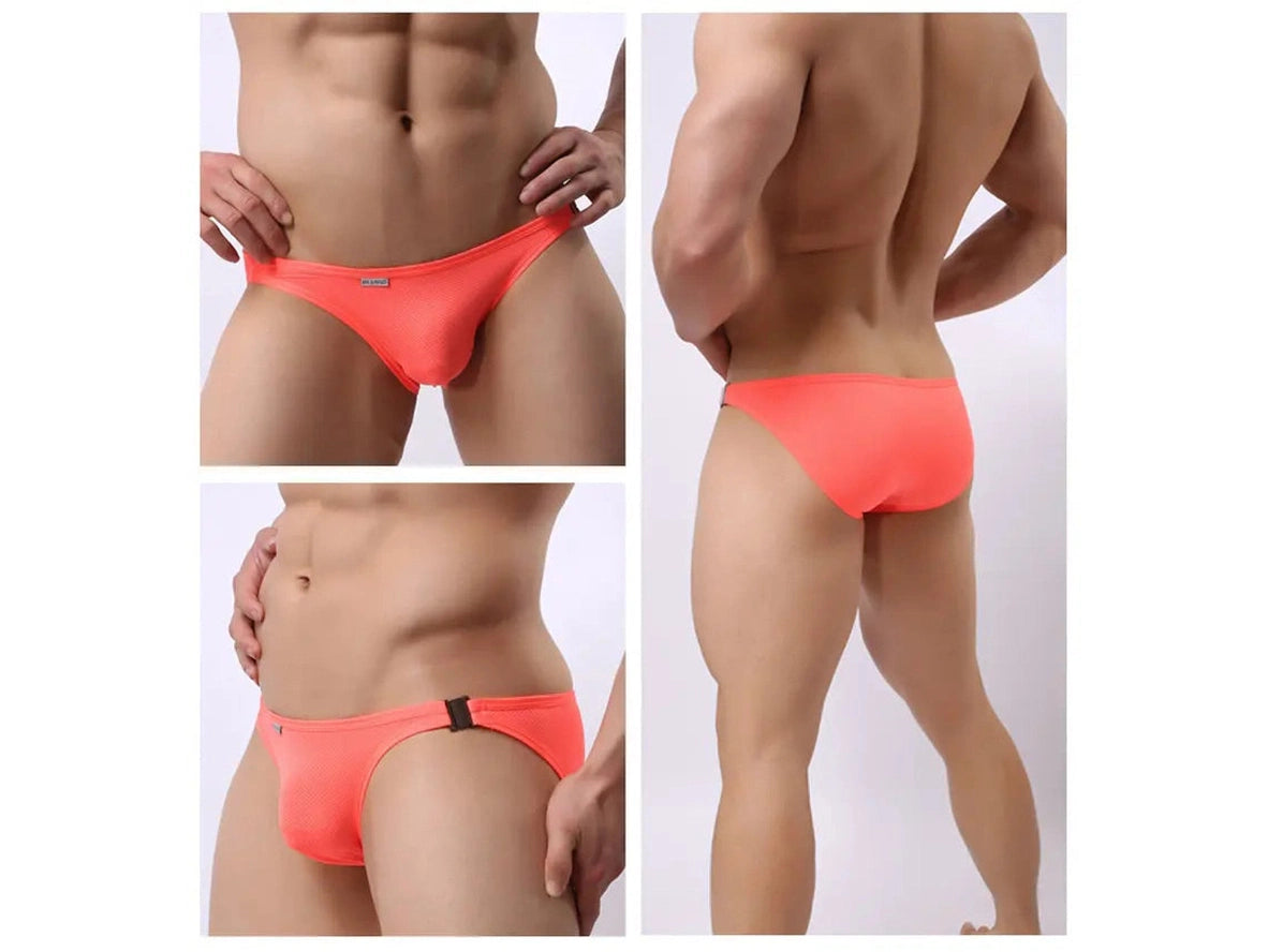 Gay Swim Briefs | BRAVE PERSON Sexy Clip-On Bikini Briefs