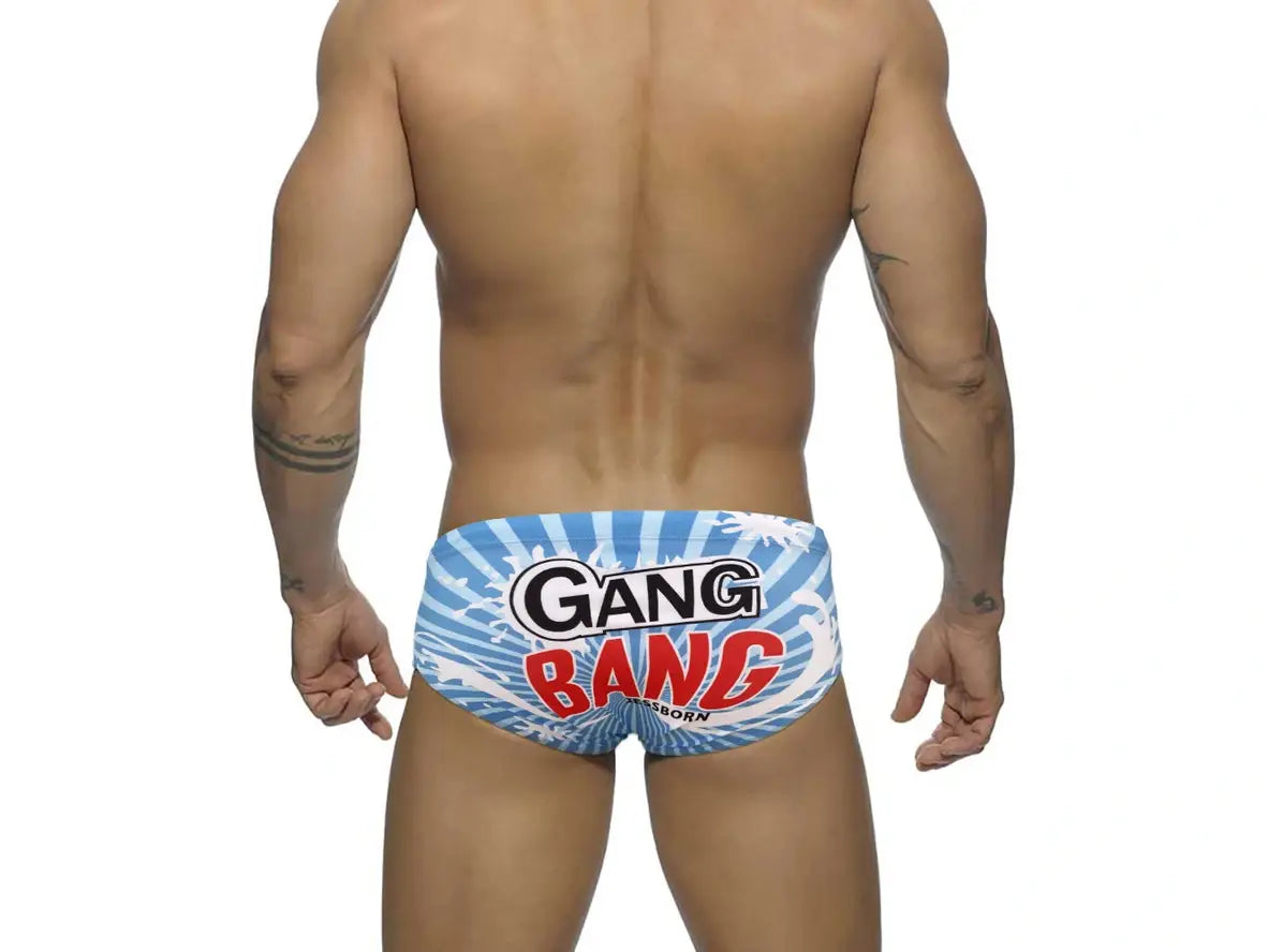 Gay Swim Briefs | Bottom Pushup Pad Swim Briefs