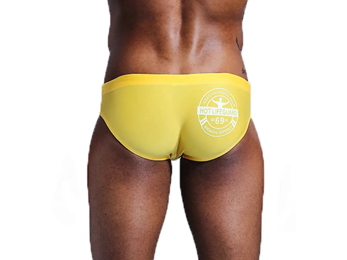 Gay Swim Briefs | CAVE HERO Lifeguard Pushup Pad Swim Briefs