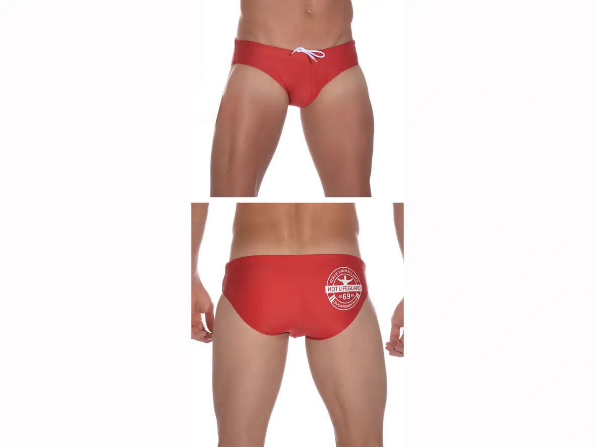 Gay Swim Briefs | CAVE HERO Lifeguard Pushup Pad Swim Briefs