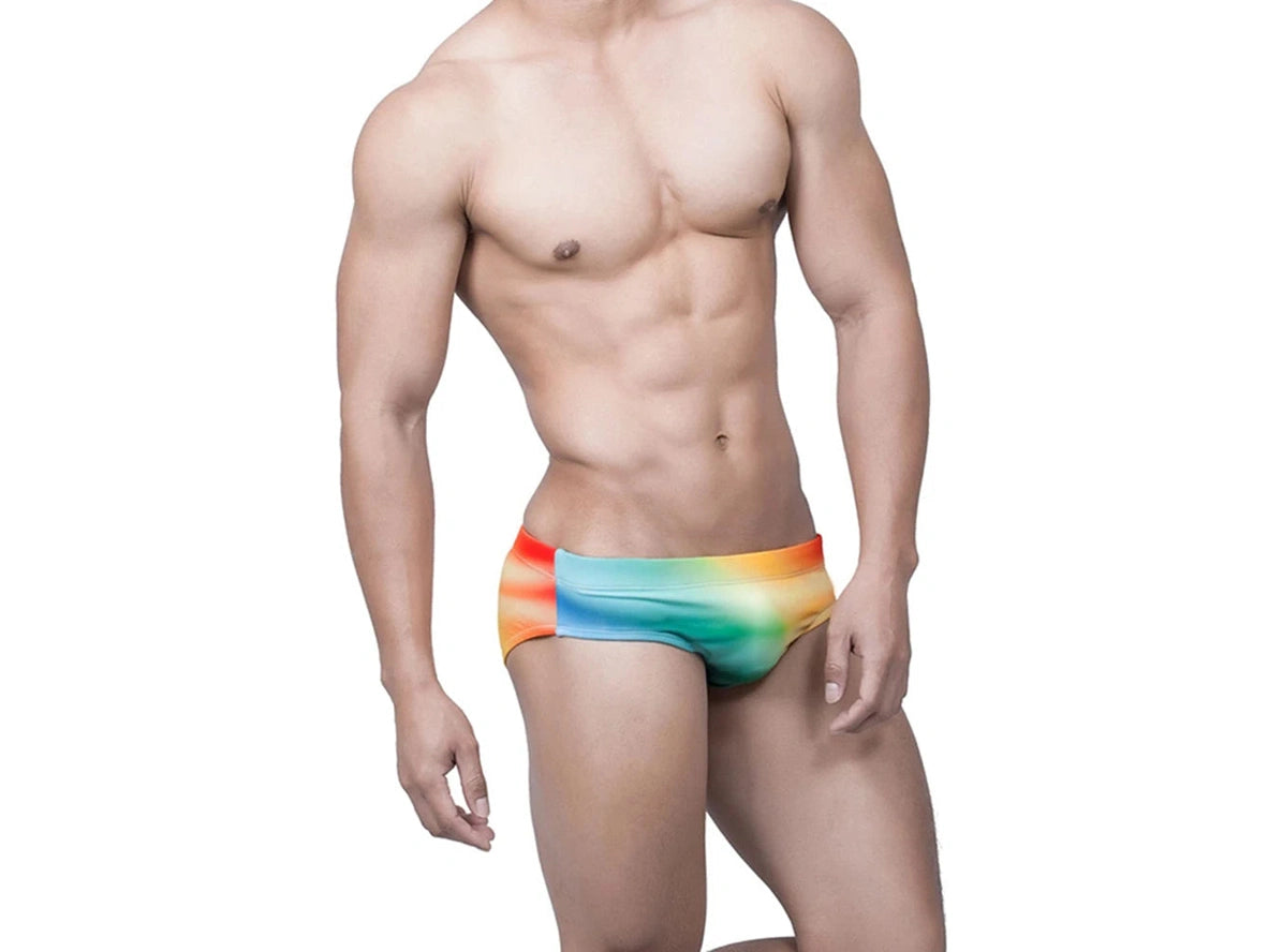Gay Swim Briefs | Colorful Pushup Pad Swim Briefs