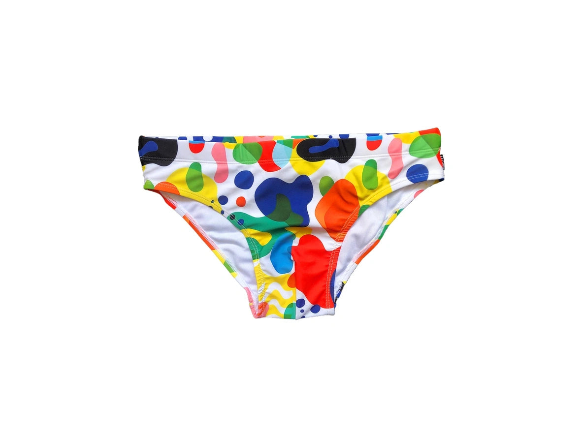 Gay Swim Briefs | OIMOTI Colorful Swim Briefs