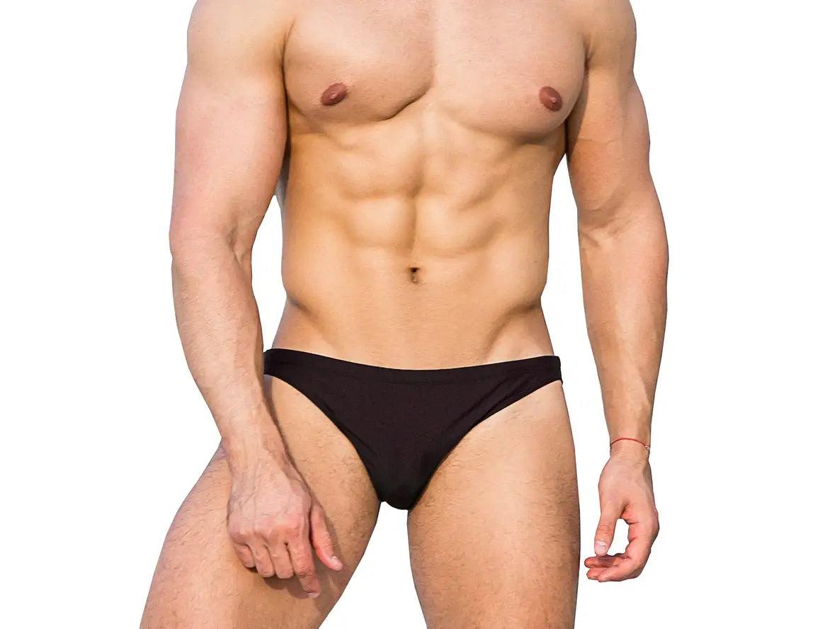 Gay Swim Briefs | Pure Color Low-Rise Swim Briefs