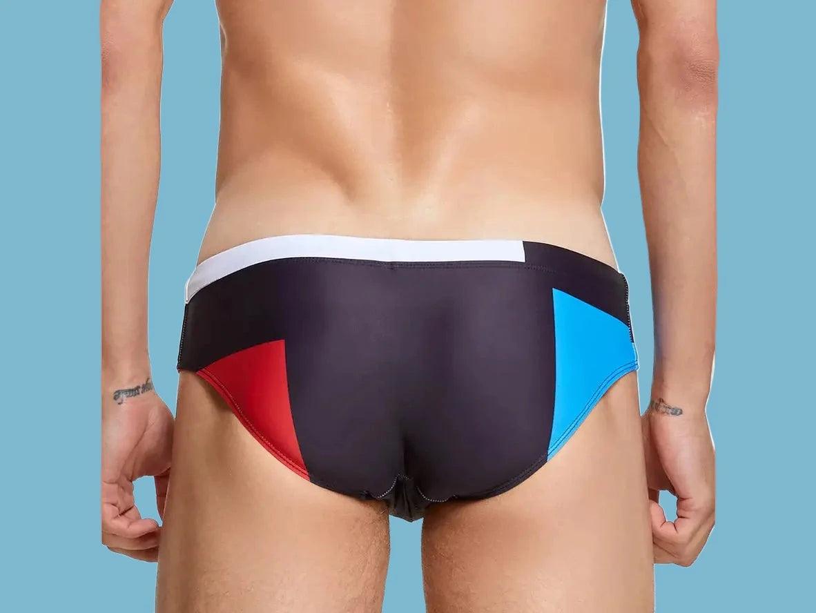 Gay Swim Briefs | SEOBEAN Color Bock Swim Briefs