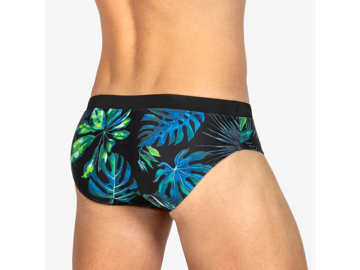 Tropical Leaf - UXH Gay Swim Briefs