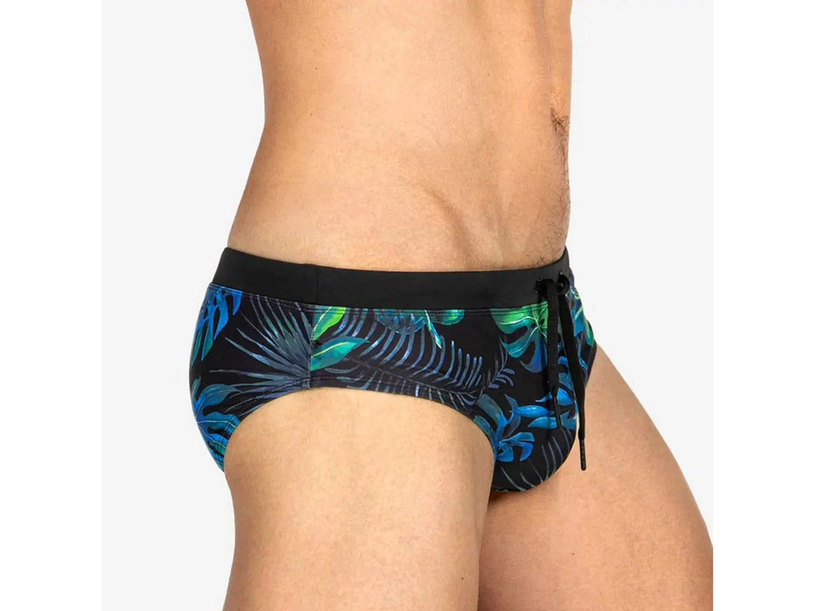 Tropical Leaf - UXH Gay Swim Briefs