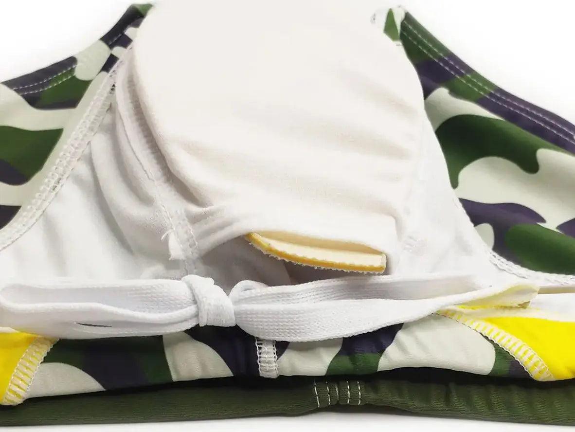 Gay Swim Briefs | UXH Camo Padded Pushup Swim Briefs