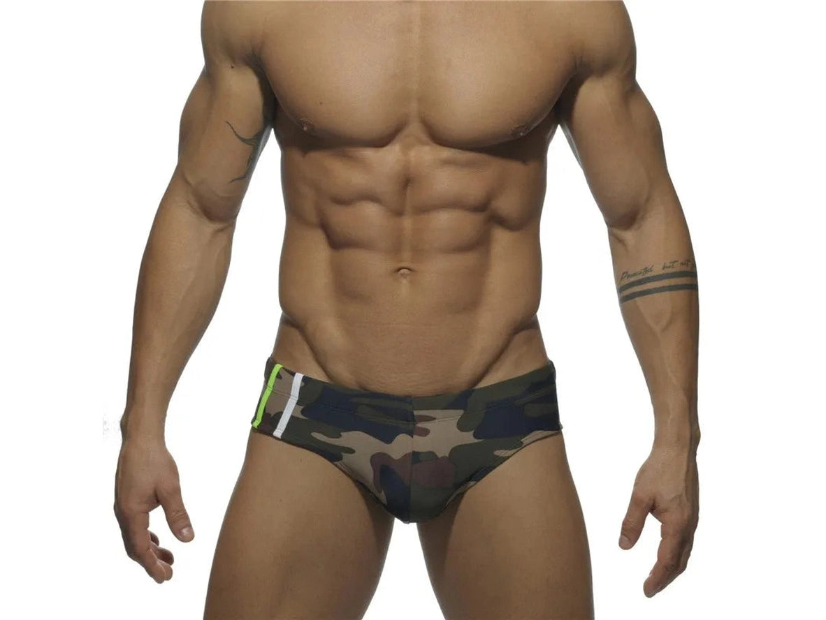 Gay Swim Briefs | UXH Camo Summer Swim Briefs