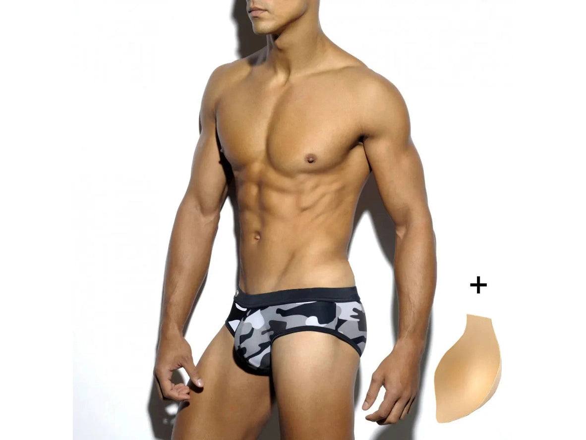 Gay Swim Briefs | UXH Camouflage Swim Briefs