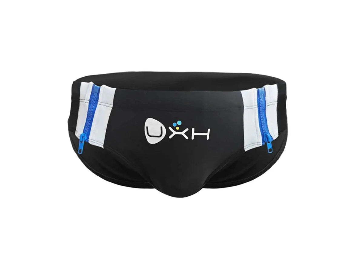 Gay Swim Briefs | UXH Easy Access Zipper Pushup Pad Swim Briefs