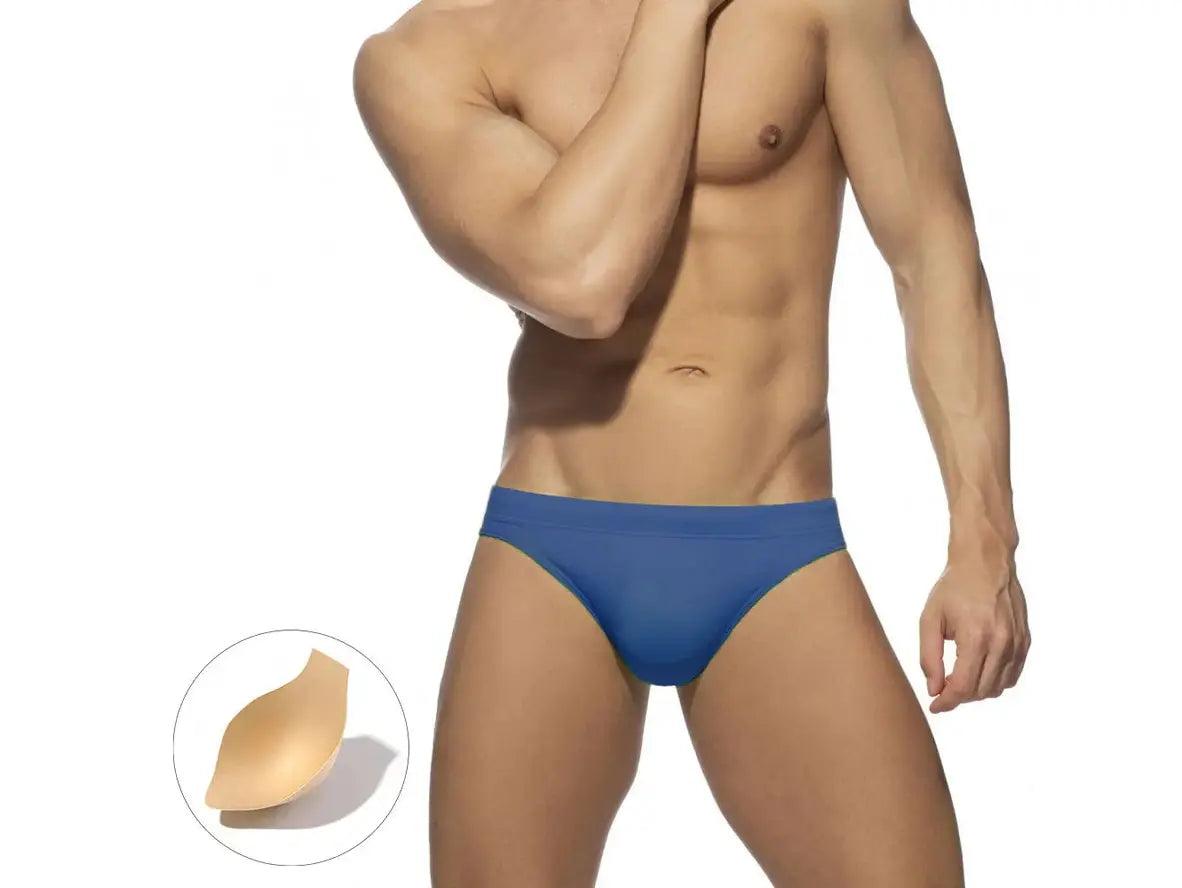 Gay Swim Briefs | UXH Pure Color Pushup Pad Swim Briefs