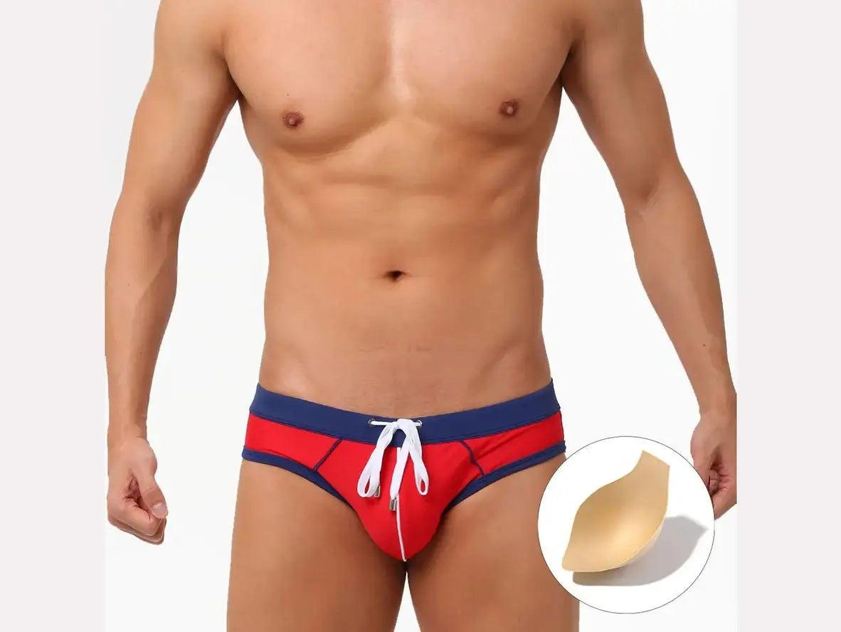Gay Swim Briefs | UXH Swimwear Pushup Pad Sexy Swim Briefs