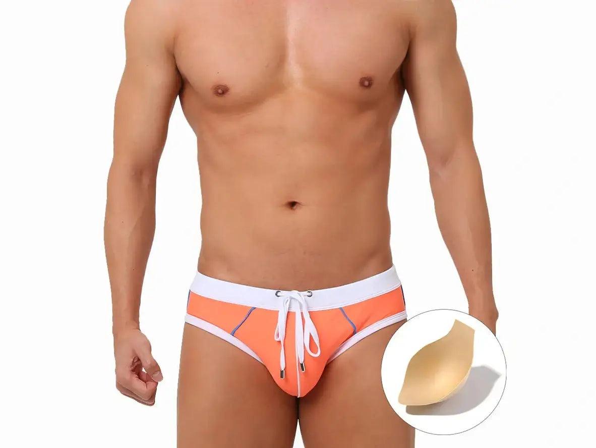 Gay Swim Briefs | UXH Swimwear Pushup Pad Sexy Swim Briefs