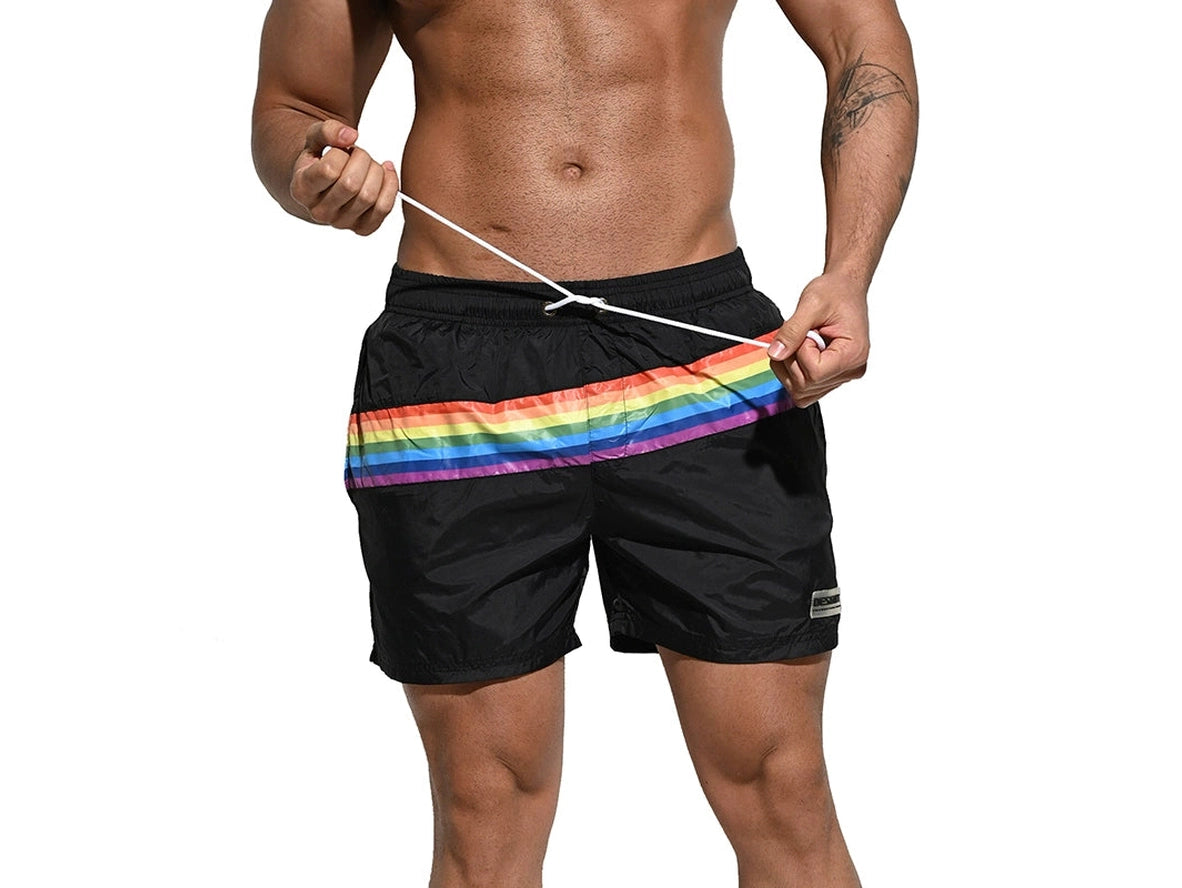 Gay Swim Shorts | DESMIIT Pride Rainbow Board Shorts