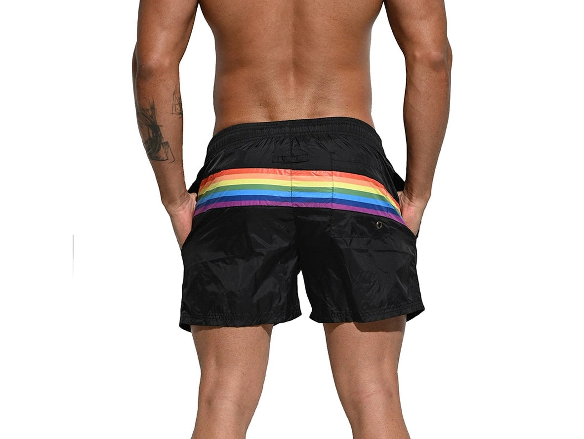 Gay Swim Shorts | DESMIIT Pride Rainbow Board Shorts
