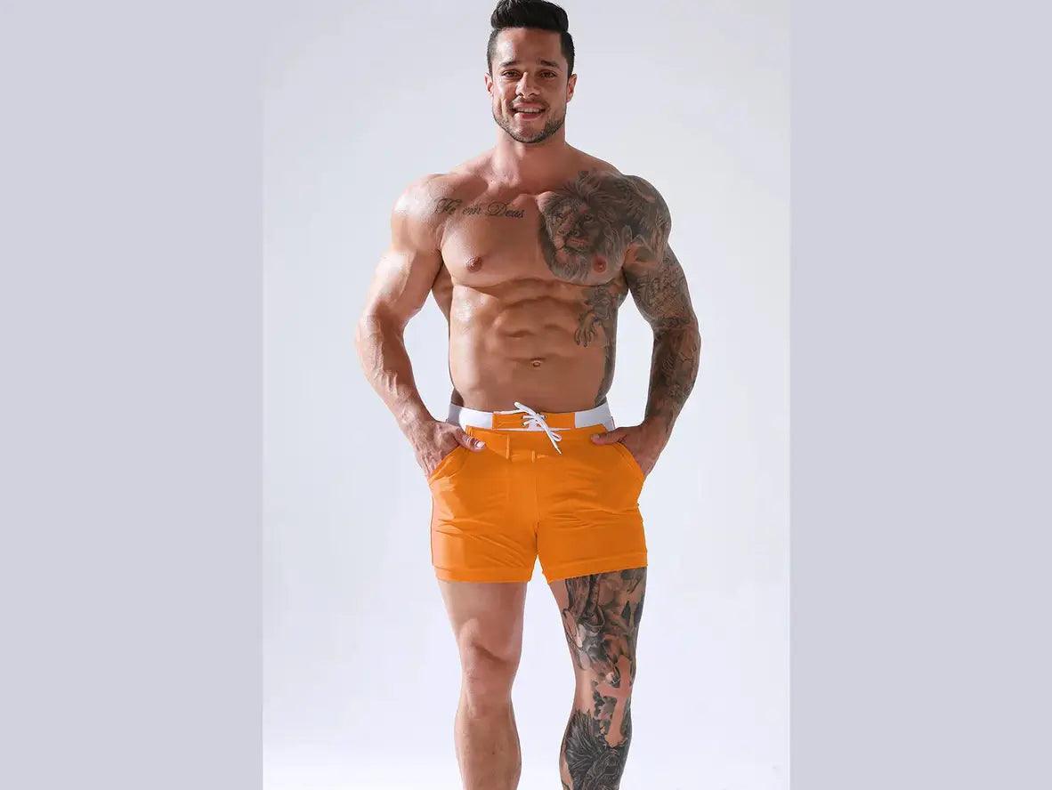 Gay Swim Shorts | HEAVYWOOD Swimwear Pocket Beach Shorts